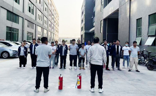 The company regularly conducts fire drill activities